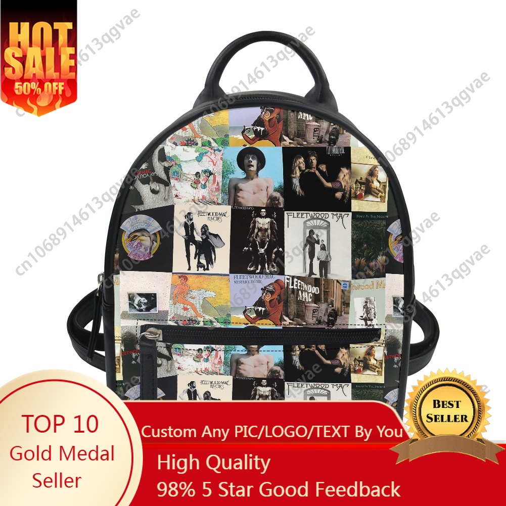 Mini Backpack Purse - Fleetwood Mac Blues Rock Band mochila