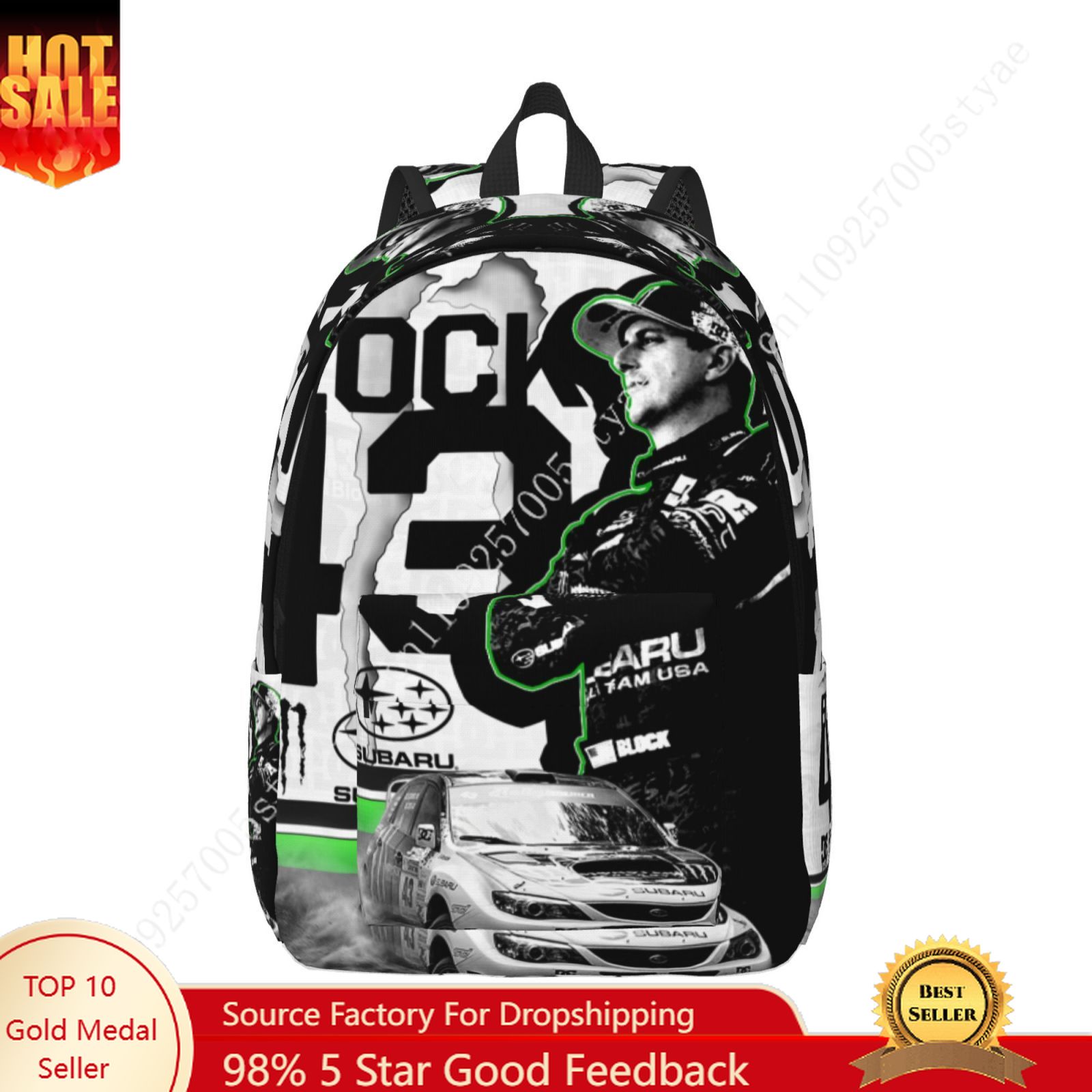 Canvas Backpack Casual - Ken Block 43 Mochila ligera de