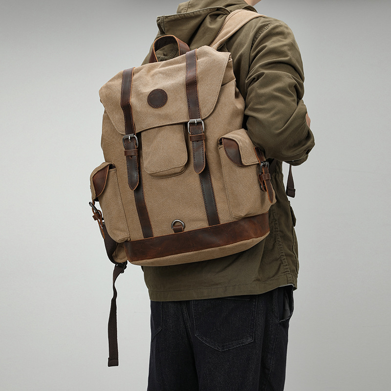 Bolsa de lona Retro para cicli - Canvas Backpack Casual reseña y precio