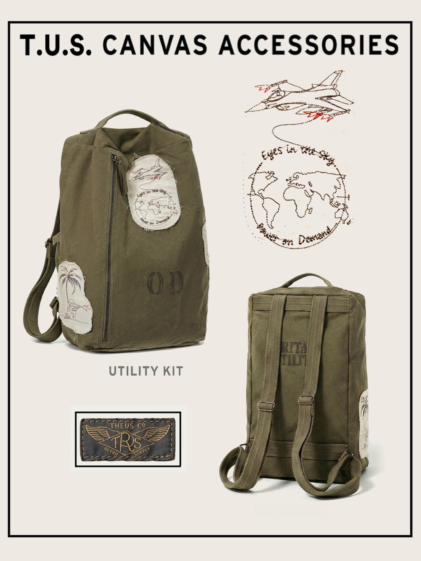 Mochila Deportiva de Lona de A - Canvas Backpack Casual reseña y precio