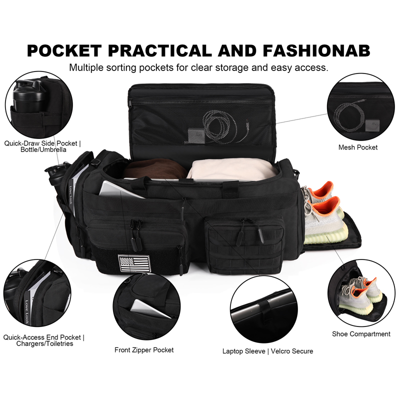 LHI 50L 3 en 1 bolsa de lona d - Urban Backpack Tactical reseña y precio