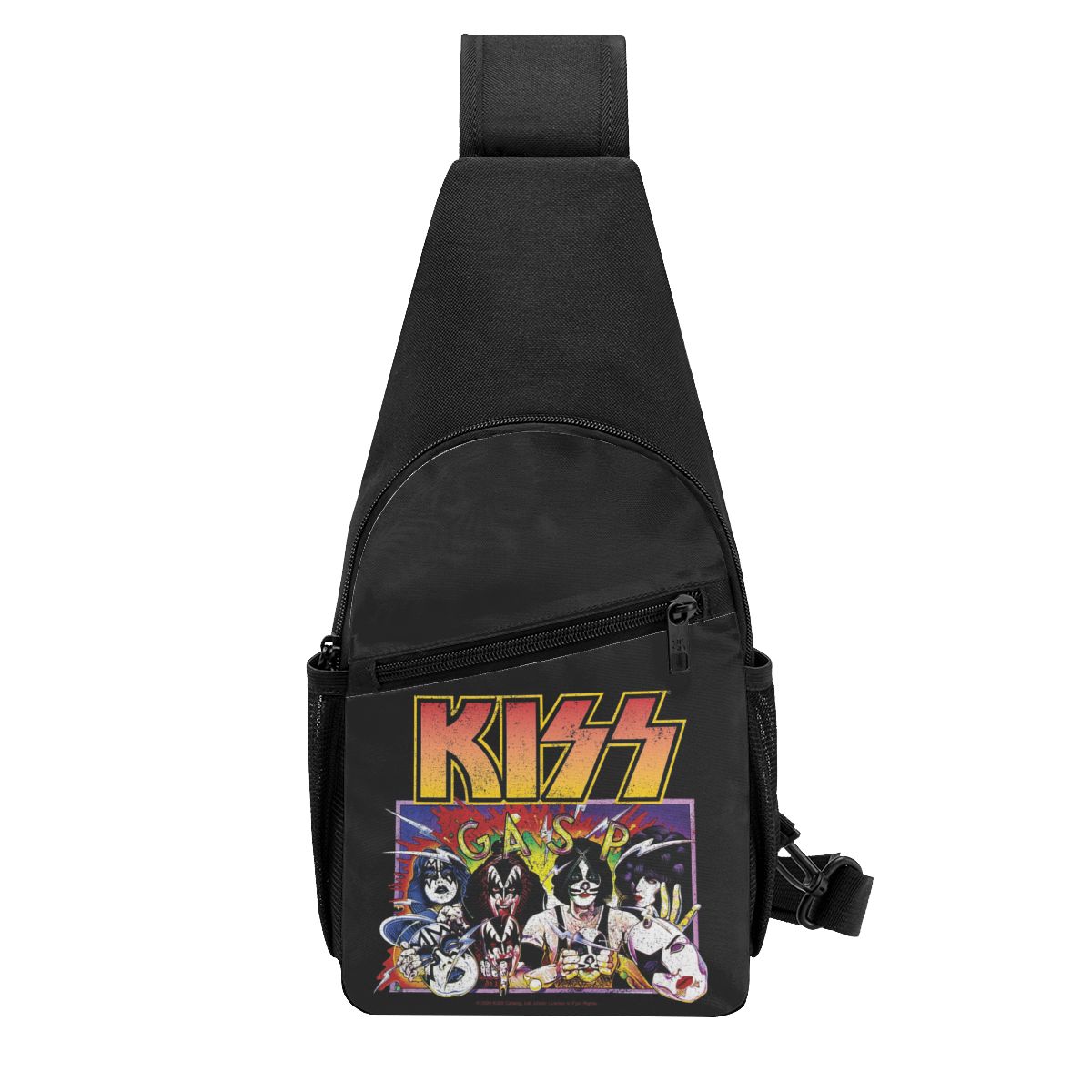 Rock Roll Band Kiss Cat - Bols - Sling Backpack Shoulder reseña y precio